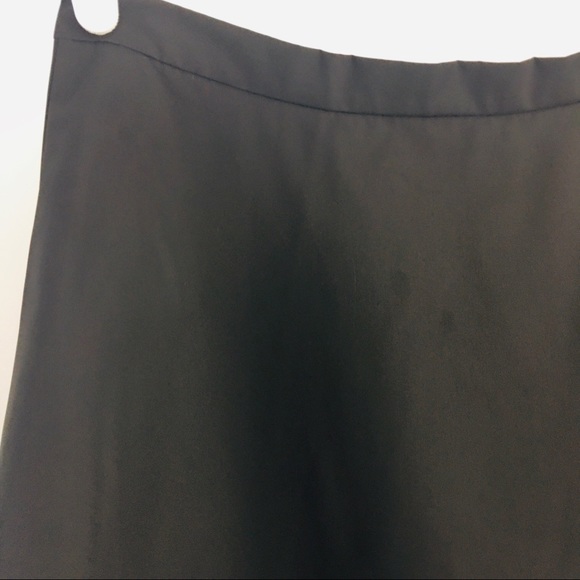 NWT Lord and Taylor Black Satin Skirt Sz 8 Taffeta Formal Party Special Occasion - Picture 2 of 8